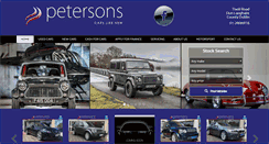 Desktop Screenshot of petersons.ie
